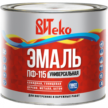 Эмаль ПФ-115 ВИТЕКО, синяя 1,8 кг
