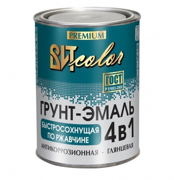 Грунт-эмаль по ржавчине 4 в 1 вишня 1,8 кг