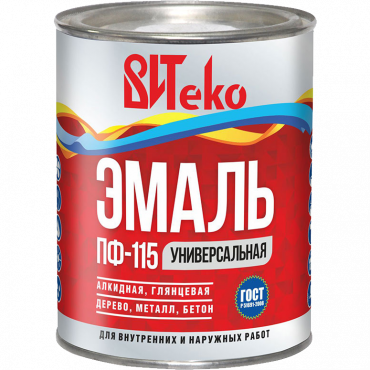 Эмаль ПФ-115 ВИТЕКО, салатная 0,8 кг