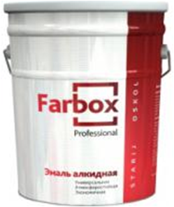 Эмаль ПФ-115 Farbox  Синяя ведро 20 кг